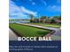 Bocce ball court provides recreational opportunities with beautiful landscaping and scenic views at 20647 Ovid Ln, Venice, FL 34293