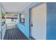 Close up of the front door and porch at 2418 N Links Ave, Sarasota, FL 34234