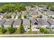 Aerial view of neighborhood highlighting backyard pools and community layout at 5946 81St N Ave, Pinellas Park, FL 33781