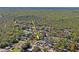 An expansive aerial view showcasing the proximity of the community to a vast, dense forest at 7169 Spruce Dr, Weeki Wachee, FL 34607
