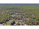 An expansive aerial view showcasing the proximity of the community to a vast, dense forest at 7169 Spruce Dr, Weeki Wachee, FL 34607