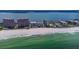 Overhead view of stunning beachfront condos with direct beach access, creating a perfect coastal retreat at 1350 Gulf Blvd # 301, Clearwater Beach, FL 33767