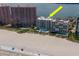 Beachfront condominiums featuring a pool and beautiful views of the ocean from the beach at 1350 Gulf Blvd # 301, Clearwater Beach, FL 33767