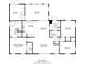 Detailed floorplan of the 1536 sq ft home showing layout of rooms, storage, and total sq footage at 109 W Saint Lucia Loop, Apollo Beach, FL 33572