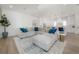 Cozy living room featuring a sectional sofa, area rug, and an open concept floorplan at 1550 48Th N Ave, St Petersburg, FL 33703