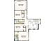 Detailed floor plan showcasing the layout of the second floor, bedrooms and bathrooms at 1725 Trailhead Ln, Zephyrhills, FL 33541