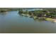 Scenic aerial view showcasing the expansive lake with lush greenery along the shoreline at 22304 Stillwood Dr, Land O Lakes, FL 34639