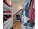 This walk-in closet features a custom organization system at 2510 Cross More St, Valrico, FL 33594
