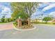 Welcoming entrance to Bent Tree South neighborhood with attractive signage and landscaping at 2706 Bent Leaf Dr, Valrico, FL 33594