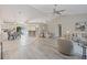 Open-concept living space with a seamless flow between the living, dining, and kitchen areas at 330 47Th N Ave, St Petersburg, FL 33703