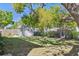 Spacious backyard with lush green grass, mature trees, swing and storage shed at 4417 W Fair Oaks Ave, Tampa, FL 33611