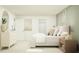 Comfortable bedroom with an ensuite bathroom and a large window at 5618 Red Kite Dr, Wimauma, FL 33598