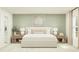 Serene bedroom with neutral decor, bedside tables, and an inviting, comfortable bed at 5618 Red Kite Dr, Wimauma, FL 33598