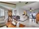 Open-concept layout showcases the tile flooring throughout the living room at 6513 14Th W Ave, Bradenton, FL 34209