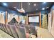Community theater featuring tiered seating, a projector, and a large screen for movie nights and events at 7051 Derwent Glen Cir, Land O Lakes, FL 34637