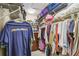 Well-organized walk-in closet with shelving and hanging space for clothing and accessories at 1187 Mistwood Dr, Tarpon Springs, FL 34688