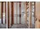 The living room features an unfinished interior with wood framing, offering potential for a customized layout at 14043 E Parsley Dr, Madeira Beach, FL 33708