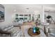 Spacious living area showcasing modern decor, lots of natural light, and an open layout at 4036 Church Creek Pt, Largo, FL 33774