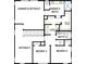 Detailed floor plan of the second floor featuring the owner's retreat, bedrooms, and bathrooms at 5011 21St N Ave, St Petersburg, FL 33710