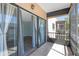 Balcony with tile flooring, sliding glass doors leading to the interior, offering an indoor-outdoor transition at 5971 Terrace Park N Dr # 307, St Petersburg, FL 33709