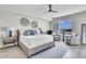 Bright bedroom with a water view, luxury furniture, and relaxing colors at 755 Collany Rd # 504, Tierra Verde, FL 33715