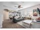 Upstairs living room offering lots of natural light at 7606 S Sparkman St, Tampa, FL 33616