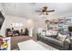 Upstairs living room boasts abundant natural light and stylish decor at 7606 S Sparkman St, Tampa, FL 33616