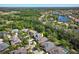 Beautiful aerial view showcasing the community's proximity to water at 14809 Tudor Chase Dr, Tampa, FL 33626
