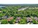 Aerial view of homes surrounded by lush greenery, showcasing a serene neighborhood setting at 17108 Longacres Ln, Odessa, FL 33556
