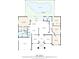 Detailed floor plan showcasing the layout of a home with a swimming pool and screened porch at 17108 Longacres Ln, Odessa, FL 33556