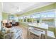 Sunroom with panoramic views, comfortable seating, and a bright and airy atmosphere at 19417 Gulf Blvd # B-210, Indian Shores, FL 33785