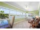 Inviting sunroom featuring picturesque water views and comfortable seating at 19417 Gulf Blvd # B-210, Indian Shores, FL 33785