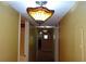 Long hallway with decorative lighting and doorways that provide access to rooms at 2101 Fox Chase Blvd # 102, Palm Harbor, FL 34683