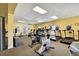 Community gym features treadmills, exercise bikes, and plenty of natural light at 5220 Brittany S Dr # 210, St Petersburg, FL 33715