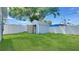 Exterior view of backyard shed providing extra storage space at 5248 Coral N Way, St Petersburg, FL 33714