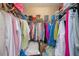 Walk-in closet with shelving and hanging rods, offering ample storage space at 615 Garland Cir, Indian Rocks Beach, FL 33785