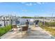Waterfront dock with comfortable seating and a great water view, ideal for relaxing and entertaining at 7819 Chasco St, Port Richey, FL 34668