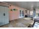Covered patio featuring outdoor storage at 7819 Chasco St, Port Richey, FL 34668