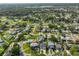 Real estate aerial view of property showcasing landscaping, neighborhood and proximity to local amenities at 8420 Orient Ne Way, St Petersburg, FL 33702