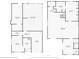 Detailed floor plan showcasing the layout of the home's two floors with dimensions for each room at 8420 Orient Ne Way, St Petersburg, FL 33702