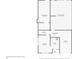 A floor plan displaying the first floor of the residence featuring a spacious screened patio and utility room at 8420 Orient Ne Way, St Petersburg, FL 33702