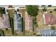 Aerial shot of a home with a brown roof and nice landscaping at 10108 36Th E Ct, Parrish, FL 34219