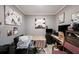 Functional bedroom includes a desk, closet, and neutral colors at 1110 Rose Blossom Ct, Tampa, FL 33613