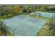 Community basketball court with two hoops offers residents a place to enjoy a game with neighbors and friends at 12519 Safari Ln, Riverview, FL 33579