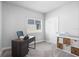 Home office featuring modern fixtures, carpeting, and natural light at 14241 Natures Reserve Dr, Lithia, FL 33547