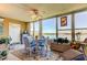 Bright breakfast nook featuring water views, a glass table, and bright accents at 1847 Shore Drive South # 308, South Pasadena, FL 33707