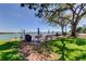Enjoy outdoor dining and grilling with water views, enhanced by lush greenery and shade from mature trees at 1847 Shore Drive South # 308, South Pasadena, FL 33707
