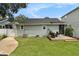 Spacious backyard with a deck, and a charming shed, ideal for outdoor living at 2910 W Aquilla St, Tampa, FL 33629
