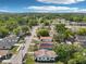 Neighborhood aerial showcasing cozy homes surrounded by lush greenery and trees under a bright blue sky at 2920 E 20Th Ave, Tampa, FL 33605