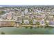 Aerial view of waterfront homes highlighting the serene canals and picturesque neighborhood layout at 3432 Bluefish Dr, Hernando Beach, FL 34607